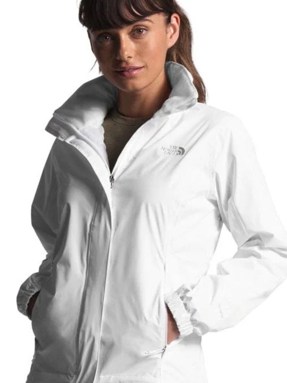 The North Face Women's White Windbreaker Jacket